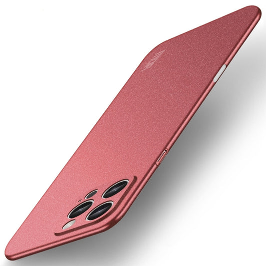 For iPhone 16 Pro Max MOFI Fandun Series Frosted PC Ultra-thin All-inclusive Phone Case(Red) - iPhone 16 Pro Max Cases by MOFI | Online Shopping South Africa | PMC Jewellery | Buy Now Pay Later Mobicred