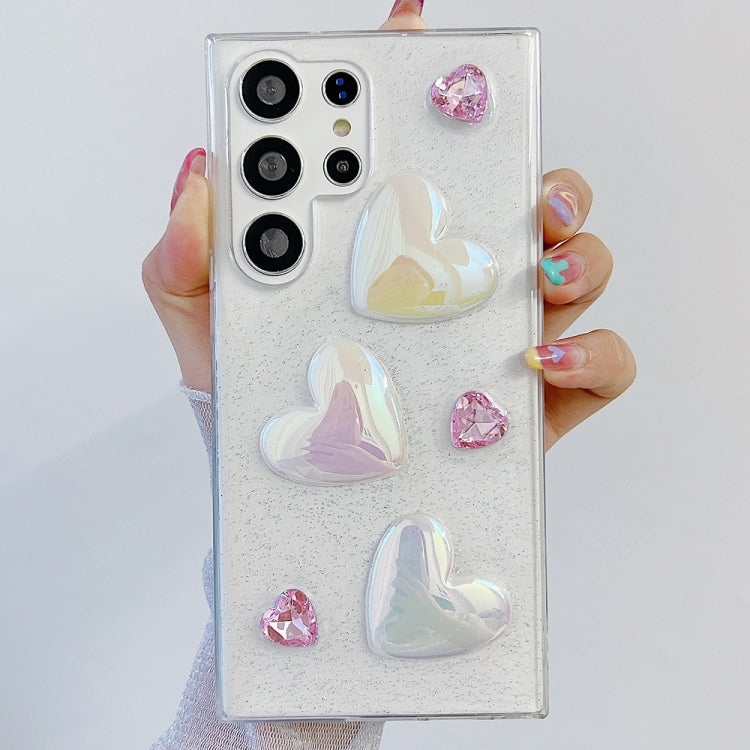 For Samsung Galaxy S23 5G Love Epoxy TPU Protective Case(Pink) - Galaxy S23 5G Cases by PMC TechLife | Online Shopping South Africa | PMC TechLife