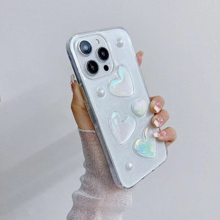 For iPhone 16 Plus Love Epoxy TPU Phone Case(Transparent) - iPhone 16 Plus Cases by PMC TechLife | Online Shopping South Africa | PMC TechLife | Buy Now Pay Later Mobicred