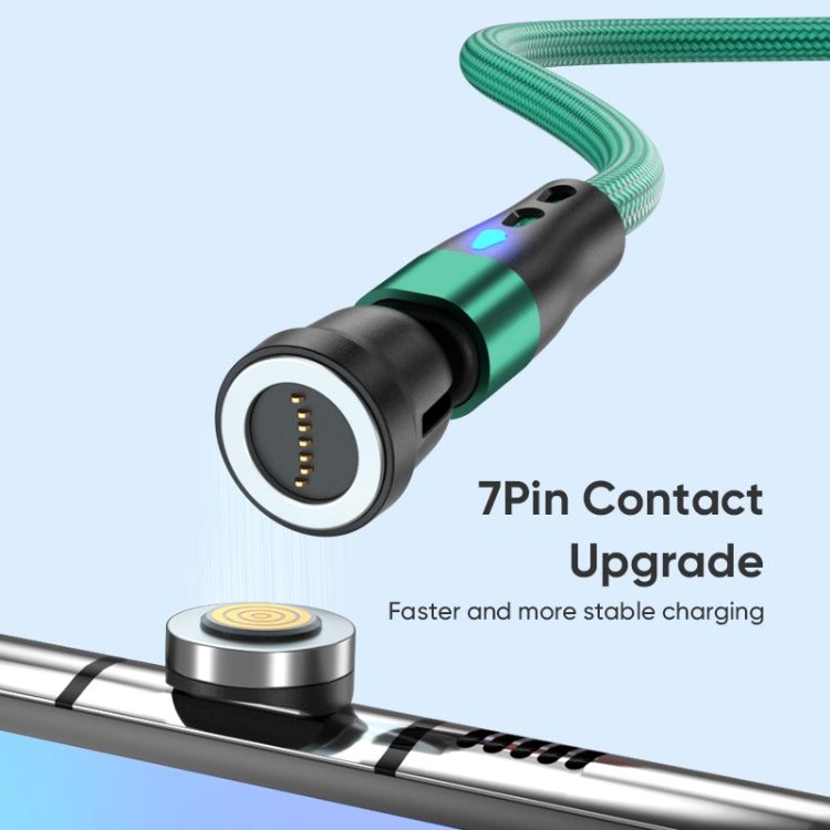 ENKAY PD60W Type-C to Type-C / 8 Pin / Micro USB Magnetic 540 Degrees Rotating Fast Charging Cable, Length:2m(Green) - Charging Cable & Head by ENKAY | Online Shopping South Africa | PMC Jewellery | Buy Now Pay Later Mobicred