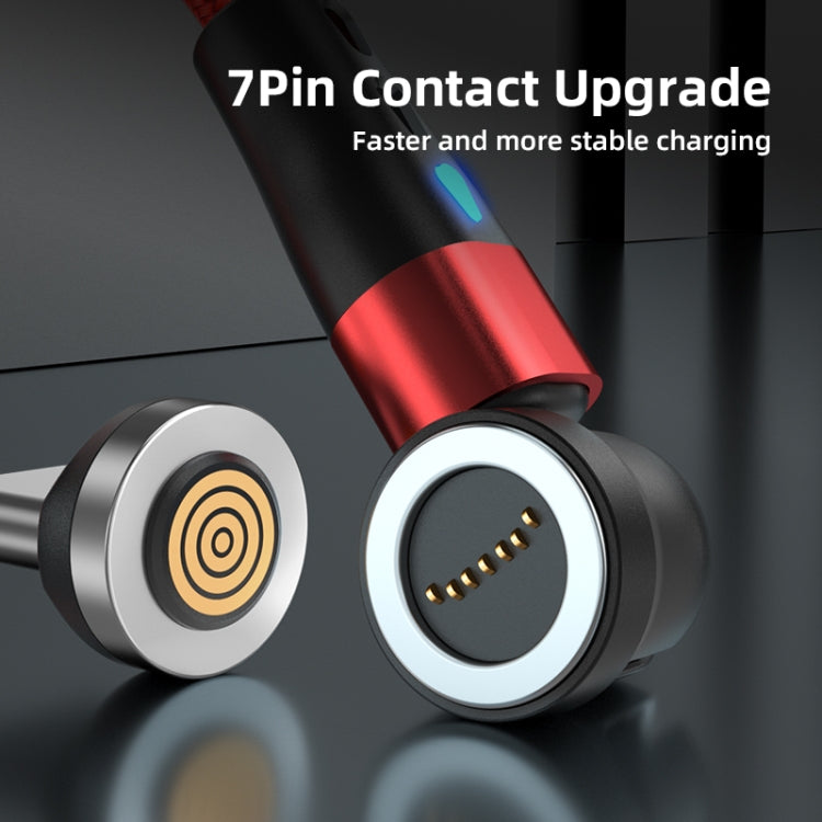 ENKAY 3 in 1 3A USB to Type-C / 8 Pin / Micro USB Magnetic 540 Degrees Rotating Fast Charging Cable, Length:1m(Black) - Charging Cable & Head by ENKAY | Online Shopping South Africa | PMC Jewellery | Buy Now Pay Later Mobicred