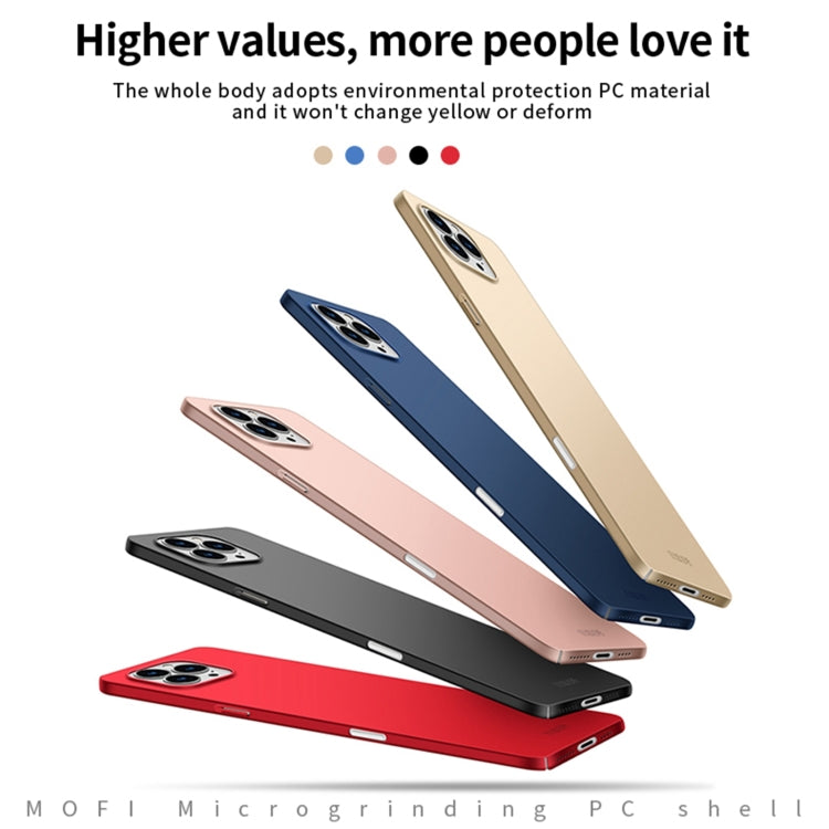 For iPhone 16 Pro Max MOFI Frosted PC Ultra-thin Hard Phone Case(Blue) - iPhone 16 Pro Cases by MOFI | Online Shopping South Africa | PMC Jewellery | Buy Now Pay Later Mobicred