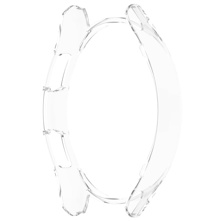For Samsung Galaxy Watch 6 Classic 43mm Half Coverage Hollow PC Watch Protective Case(Transparent) - Watch Cases by PMC TechLife | Online Shopping South Africa | PMC TechLife