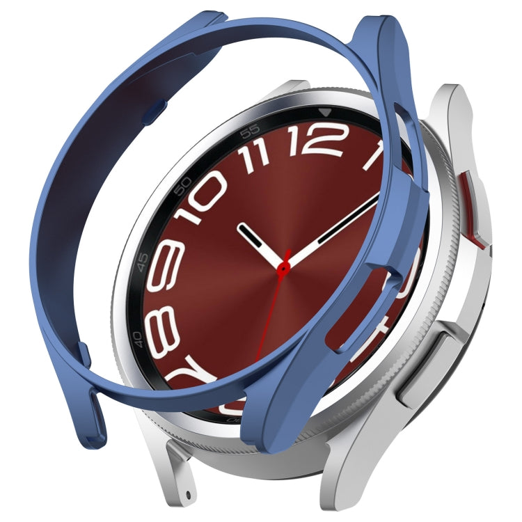For Samsung Galaxy Watch 6 Classic 47mm Half Coverage Hollow PC Watch Protective Case(Blue) - Watch Cases by PMC TechLife | Online Shopping South Africa | PMC TechLife
