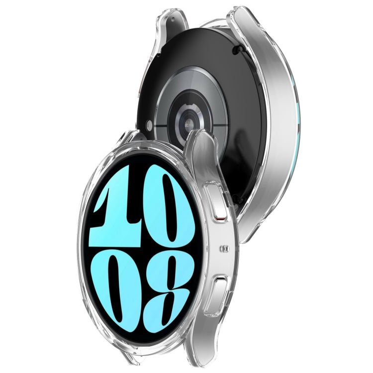 For Samsung Galaxy Watch 6 40mm Half Coverage Hollow PC Watch Protective Case(Transparent) - Watch Cases by PMC TechLife | Online Shopping South Africa | PMC TechLife