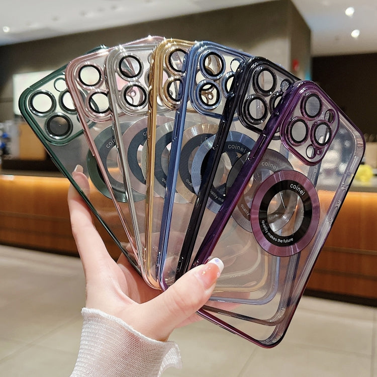 For iPhone 15 Plus Magsafe Electroplating TPU Phone Case(Purple) - iPhone 15 Plus Cases by PMC TechLife | Online Shopping South Africa | PMC TechLife