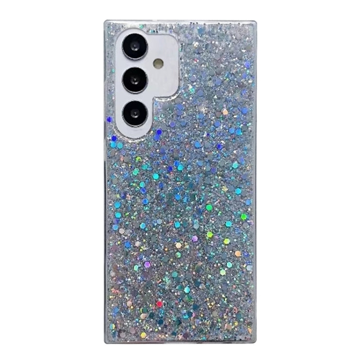 For Samsung Galaxy S25 Ultra 5G Glitter Sequins Epoxy TPU Phone Case(Silver) - Galaxy S25 Ultra 5G Cases by PMC Jewellery | Online Shopping South Africa | PMC Jewellery | Buy Now Pay Later Mobicred