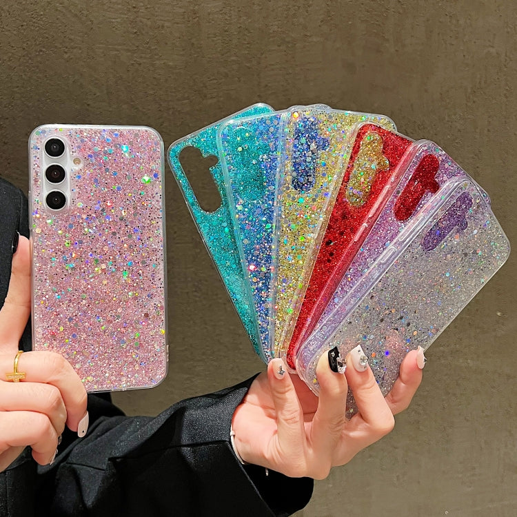For Samsung Galaxy S24+ 5G Glitter Sequins Epoxy TPU Phone Case(Blue) - Galaxy S24+ 5G Cases by PMC TechLife | Online Shopping South Africa | PMC TechLife | Buy Now Pay Later Mobicred