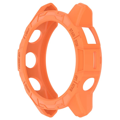 For Garmin Epix Pro 42mm / Fenix 7S / 7S Pro Armored TPU Half Wrapped Watch Protective Case(Orange) - Watch Cases by PMC Jewellery | Online Shopping South Africa | PMC Jewellery