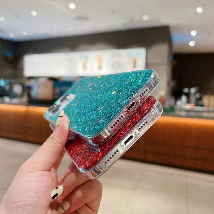 For iPhone 16 Plus Glitter Sequins Epoxy TPU Phone Case(Gold) - iPhone 16 Plus Cases by PMC TechLife | Online Shopping South Africa | PMC TechLife | Buy Now Pay Later Mobicred