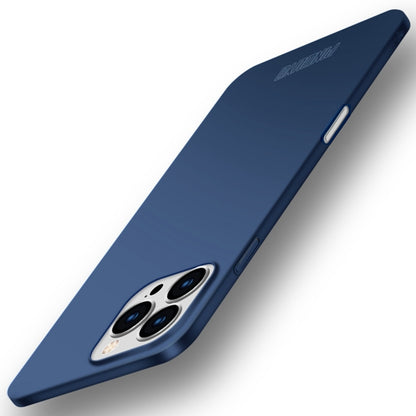 For iPhone 16 Pro Max PINWUYO Micro-Frosted PC Ultra-thin Hard Phone Case with Magsafe Magnetic Ring(Blue) - iPhone 16 Pro Max Cases by PINWUYO | Online Shopping South Africa | PMC Jewellery | Buy Now Pay Later Mobicred