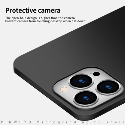 For iPhone 16 Pro Max PINWUYO Micro-Frosted PC Ultra-thin Hard Phone Case with Magsafe Magnetic Ring(Blue) - iPhone 16 Pro Max Cases by PINWUYO | Online Shopping South Africa | PMC Jewellery | Buy Now Pay Later Mobicred