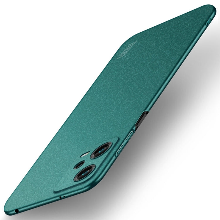 For Xiaomi Redmi Note 12 Global /Poco X5 5G MOFI Fandun Series Frosted PC Ultra-thin All-inclusive Phone Case(Green) - Xiaomi Cases by MOFI | Online Shopping South Africa | PMC Jewellery