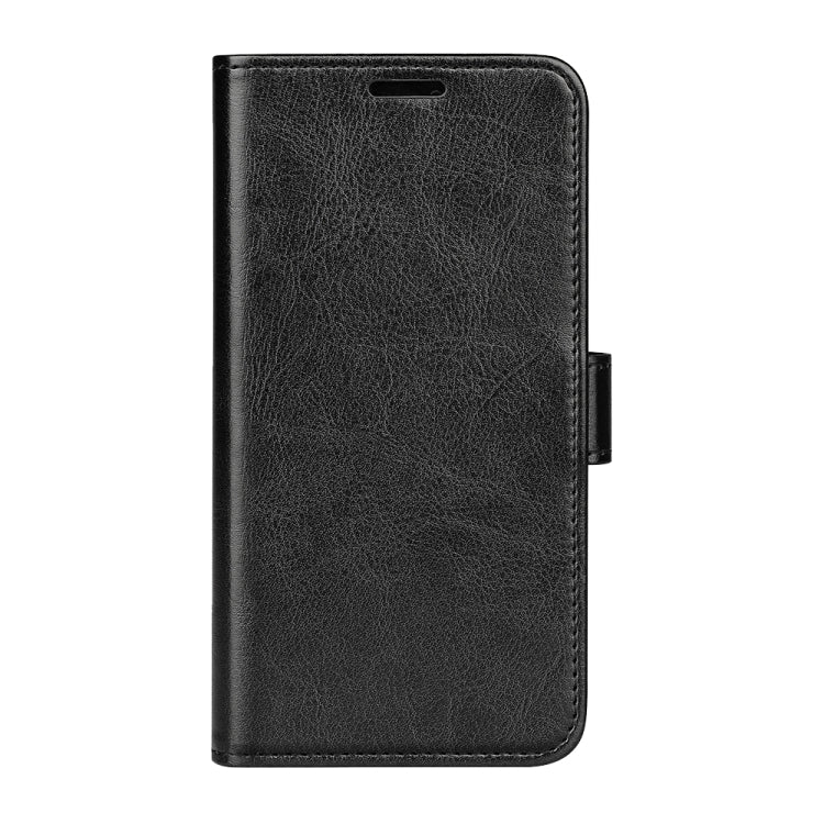 For Realme 12 5G R64 Texture Horizontal Flip Leather Phone Case(Black) - Realme Cases by PMC Jewellery | Online Shopping South Africa | PMC Jewellery | Buy Now Pay Later Mobicred