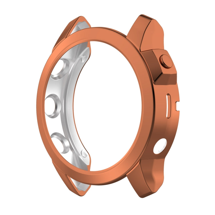For Garmin Epix Pro 42mm Half Package Electroplated TPU Watch Protective Case(Gold) - Watch Cases by PMC TechLife | Online Shopping South Africa | PMC TechLife