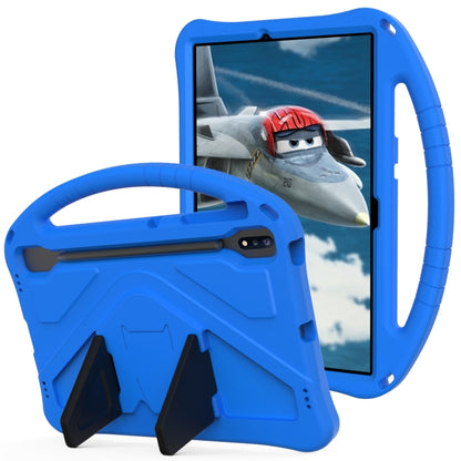 For Samsung Galaxy Tab S10+ 12.4 EVA Shockproof Tablet Case with Holder(Blue) - Tab S10+ Cases by PMC Jewellery | Online Shopping South Africa | PMC Jewellery | Buy Now Pay Later Mobicred