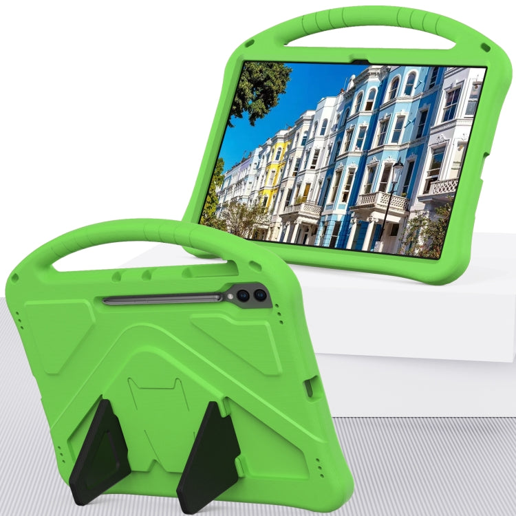 For Samsung Galaxy Tab S10 Ultra 14.6 EVA Shockproof Tablet Case with Holder(Green) - Tab S10 Ultra Cases by PMC Jewellery | Online Shopping South Africa | PMC Jewellery | Buy Now Pay Later Mobicred