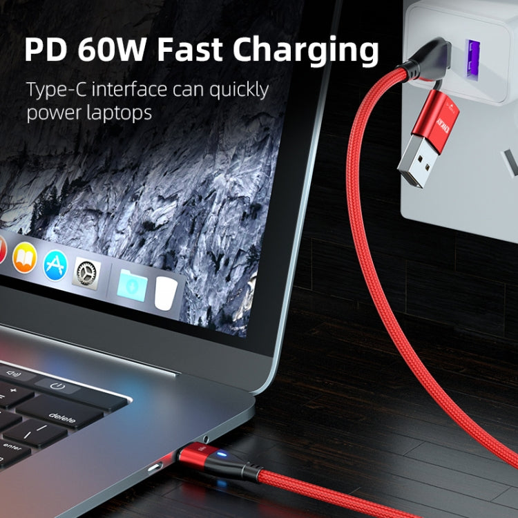 ENKAY 6-in-1 PD60W USB-A / Type-C to Type-C / 8 Pin / Micro USB Magnetic Fast Charging Cable, Cable Length:2m(Purple) - Charging Cable & Head by ENKAY | Online Shopping South Africa | PMC Jewellery | Buy Now Pay Later Mobicred