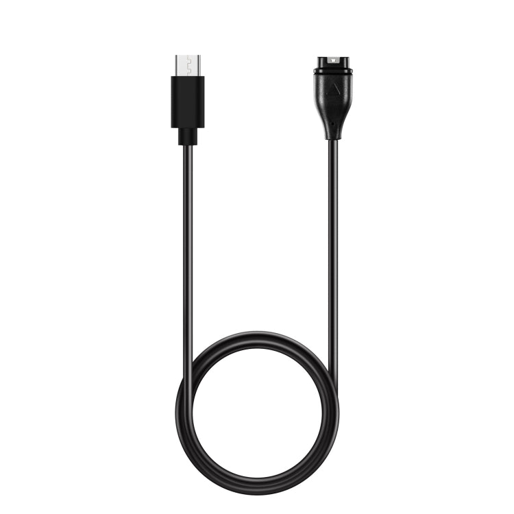 For Garmin Instinct 2X Solar Type-C Port Watch Charger With Data Transmission(Black) - Charger by PMC TechLife | Online Shopping South Africa | PMC TechLife | Buy Now Pay Later Mobicred