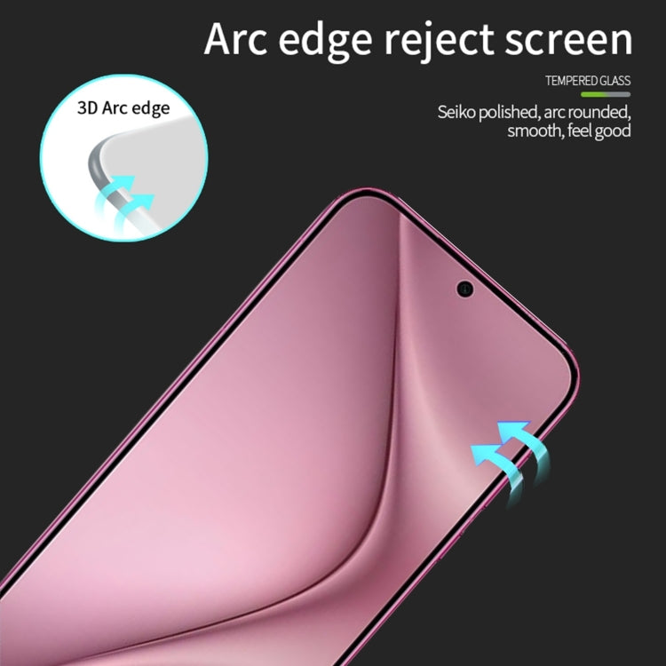 For Huawei Pura 70 MOFI 9H 3D Explosion-proof Curved Screen Tempered Glass Film(Black) - Huawei Tempered Glass by MOFI | Online Shopping South Africa | PMC Jewellery | Buy Now Pay Later Mobicred