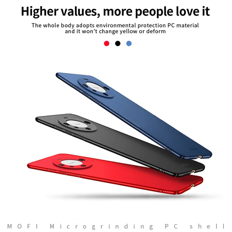 For Huawei Mate 60 Pro MOFI Micro-Frosted PC Ultra-thin Hard Phone Case(Blue) - Huawei Cases by MOFI | Online Shopping South Africa | PMC TechLife