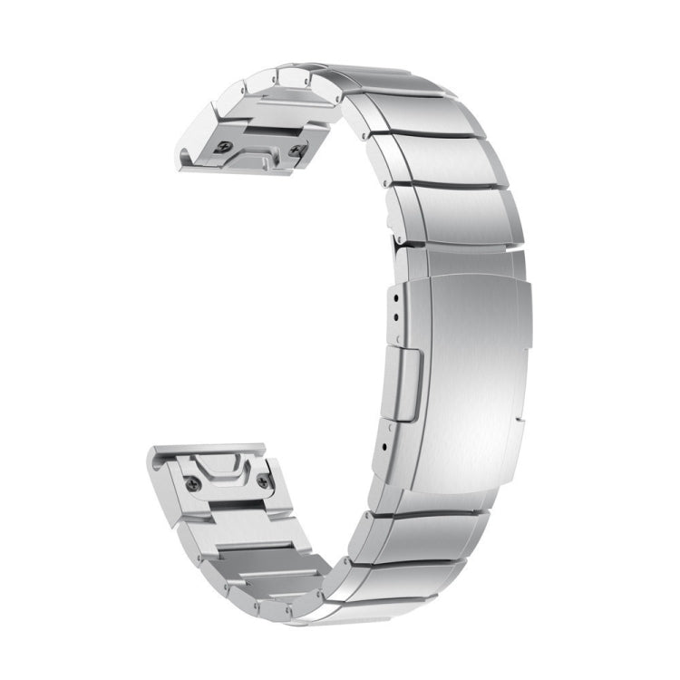 For Garmin Forerunner 945 22mm Titanium Alloy Quick Release Watch Band(Sliver) - Watch Bands by PMC TechLife | Online Shopping South Africa | PMC TechLife