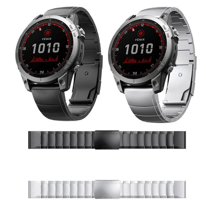 For Garmin Approach S62 22mm Titanium Alloy Quick Release Watch Band(Sliver) - Watch Bands by PMC Jewellery | Online Shopping South Africa | PMC Jewellery
