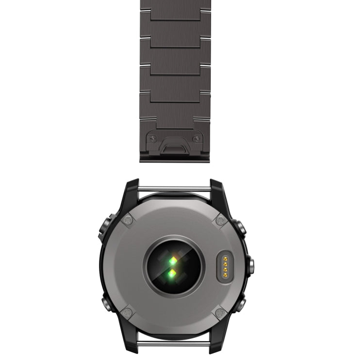 For Garmin Quatix 5 Sapphire 22mm Titanium Alloy Quick Release Watch Band(Sliver) - Watch Bands by PMC TechLife | Online Shopping South Africa | PMC TechLife