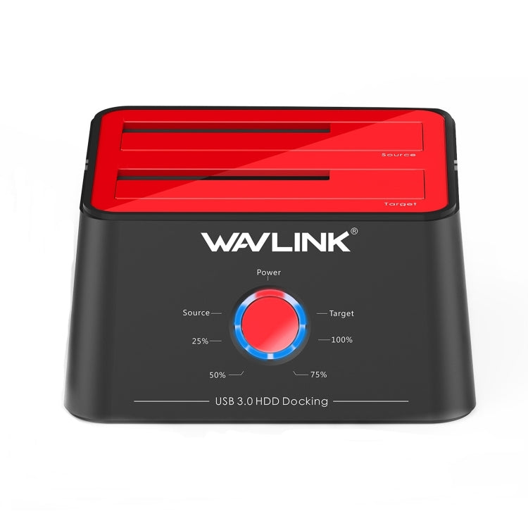 Wavlink ST334U SSD Dual Bay External Hard Drive Docking Station USB 3.0 to SATA I/II/III(US Plug) - External Hard Drives by WAVLINK | Online Shopping South Africa | PMC Jewellery | Buy Now Pay Later Mobicred