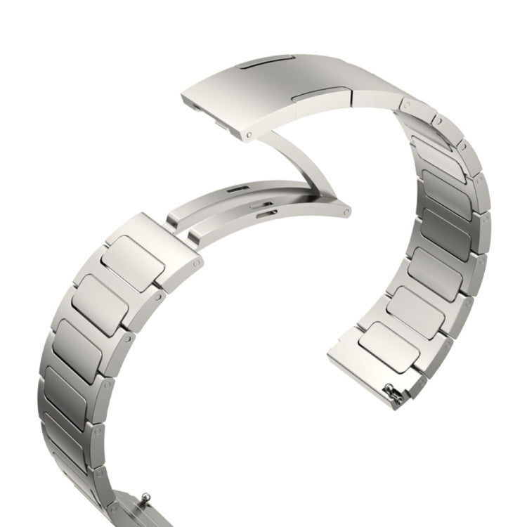 For Samsung Galaxy Watch3 45mm 22mm I-Shaped Titanium Alloy Watch Band(Sliver) - Watch Bands by PMC Jewellery | Online Shopping South Africa | PMC Jewellery