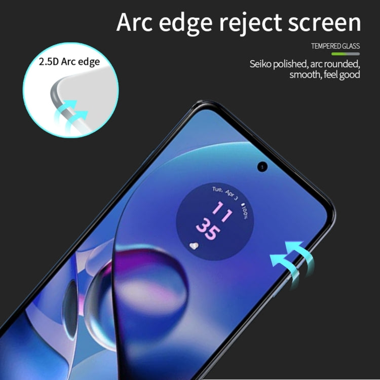 For Motorola Moto G64 PINWUYO 9H 2.5D Full Screen Tempered Glass Film(Black) - Motorola Tempered Glass by PINWUYO | Online Shopping South Africa | PMC Jewellery | Buy Now Pay Later Mobicred