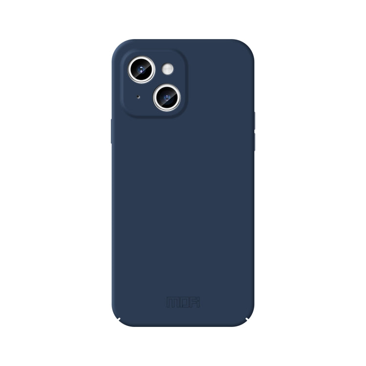 For iPhone 15 MOFI Qin Series Skin Feel All-inclusive Silicone Phone Case(Blue) - iPhone 15 Cases by MOFI | Online Shopping South Africa | PMC Jewellery