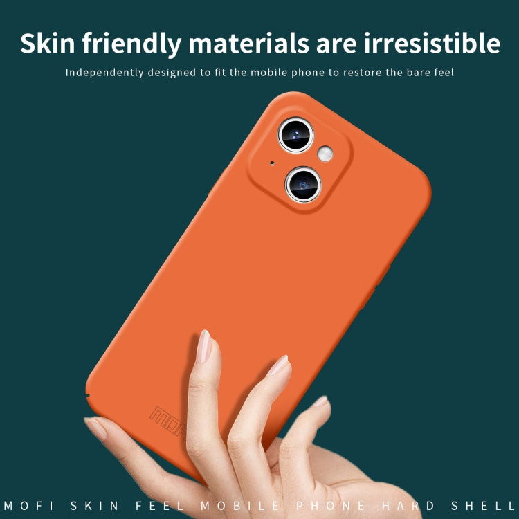 For iPhone 14 Plus MOFI Qin Series Skin Feel All-inclusive PC Phone Case(Gray) - iPhone 14 Plus Cases by MOFI | Online Shopping South Africa | PMC TechLife