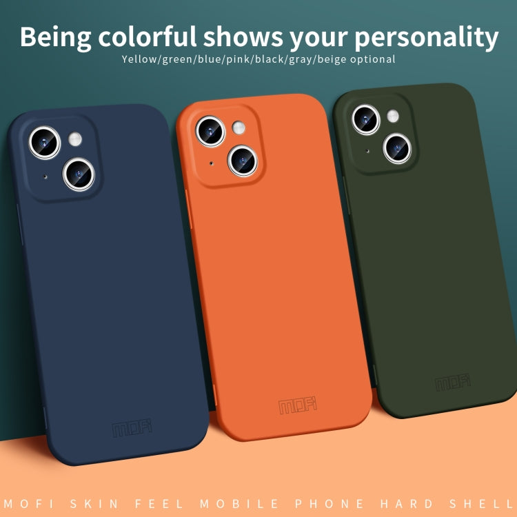 For iPhone 14 Plus MOFI Qin Series Skin Feel All-inclusive PC Phone Case(Green) - iPhone 14 Plus Cases by MOFI | Online Shopping South Africa | PMC TechLife