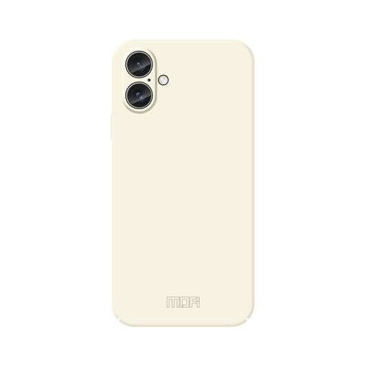 For iPhone 16 Plus MOFI Qin Series Skin Feel All-inclusive PC Phone Case(Beige) - iPhone 16 Plus Cases by MOFI | Online Shopping South Africa | PMC Jewellery | Buy Now Pay Later Mobicred