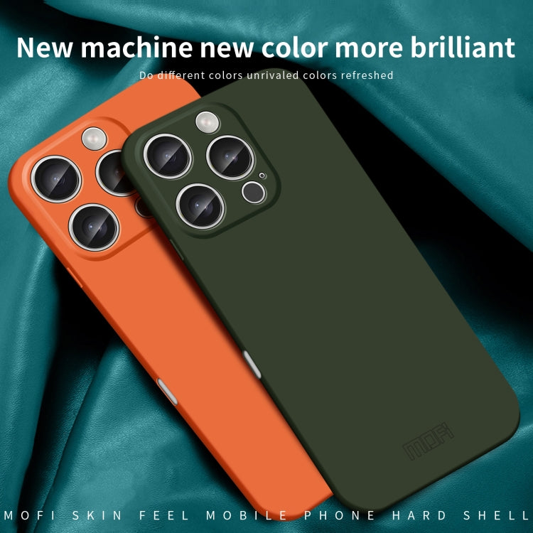 For iPhone 16 Pro MOFI Qin Series Skin Feel All-inclusive PC Phone Case(Orange) - iPhone 16 Pro Cases by MOFI | Online Shopping South Africa | PMC Jewellery | Buy Now Pay Later Mobicred