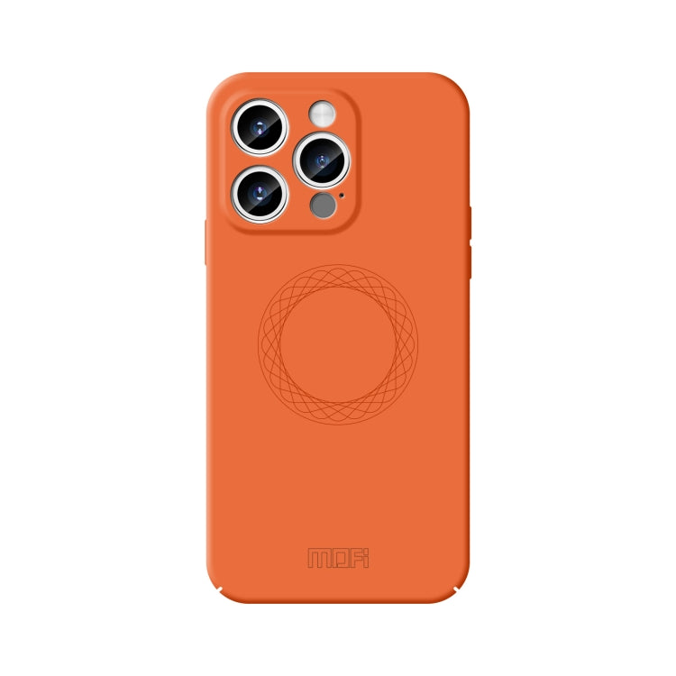 For iPhone 15 Pro Max MOFI Qin Series Magsafe Skin Feel All-inclusive Silicone Phone Case(Orange) - iPhone 15 Pro Max Cases by MOFI | Online Shopping South Africa | PMC Jewellery