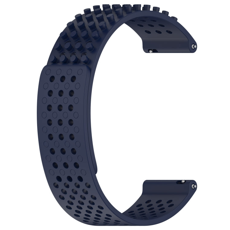 For Amazfit GTR 2e 22mm Holes Breathable 3D Dots Silicone Watch Band(Midnight Blue) - Watch Bands by PMC Jewellery | Online Shopping South Africa | PMC Jewellery