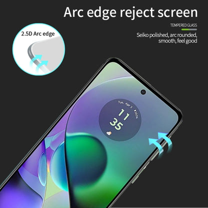 For Motorola Moto G54 MOFI 9H 2.5D Full Screen Tempered Glass Film(Black) - Motorola Tempered Glass by MOFI | Online Shopping South Africa | PMC Jewellery