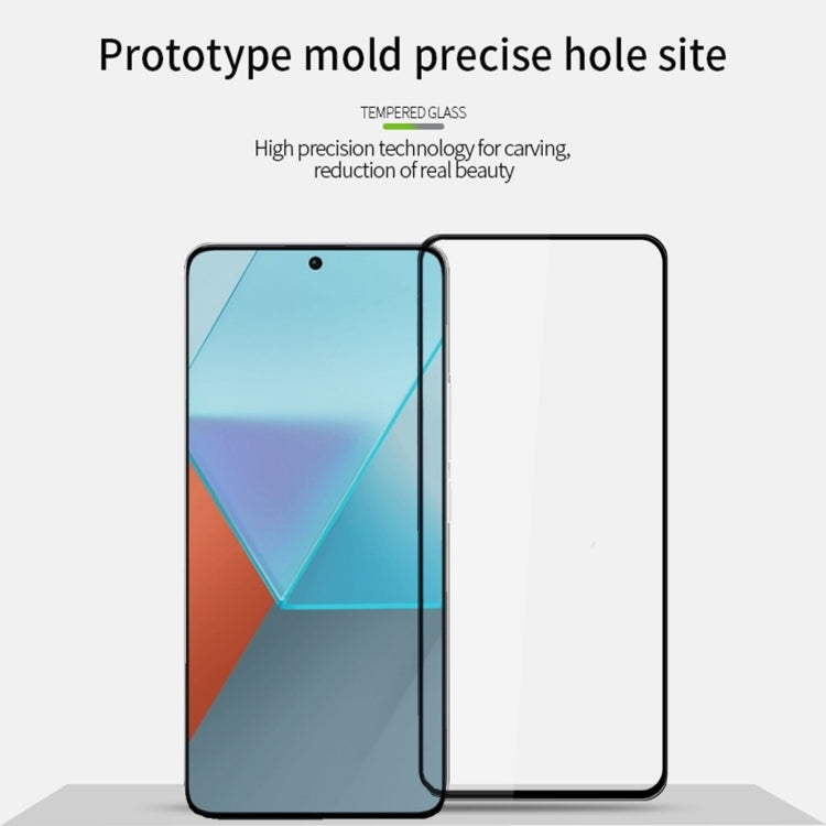 For Redmi Note 13 / Note 13 Pro MOFI 9H 3D Explosion-proof Tempered Glass Film(Black) - Note 13 Pro Tempered Glass by MOFI | Online Shopping South Africa | PMC Jewellery