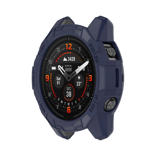 For Garmin Epix Pro 42mm / Fenix 7S / 7S Pro ENKAY Hat-Prince TPU Armor Designed Watch Protective Case(Dark Blue) - Watch Cases by ENKAY | Online Shopping South Africa | PMC Jewellery | Buy Now Pay Later Mobicred