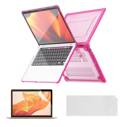 For MacBook Air 13.3 A2179/A2337 ENKAY Hat-Prince 3 in 1 Protective Bracket Case Cover Hard Shell with TPU Keyboard Film / PET Screen Protector, Version:US(Pink) - MacBook Air Cases by ENKAY | Online Shopping South Africa | PMC Jewellery | Buy Now Pay Later Mobicred