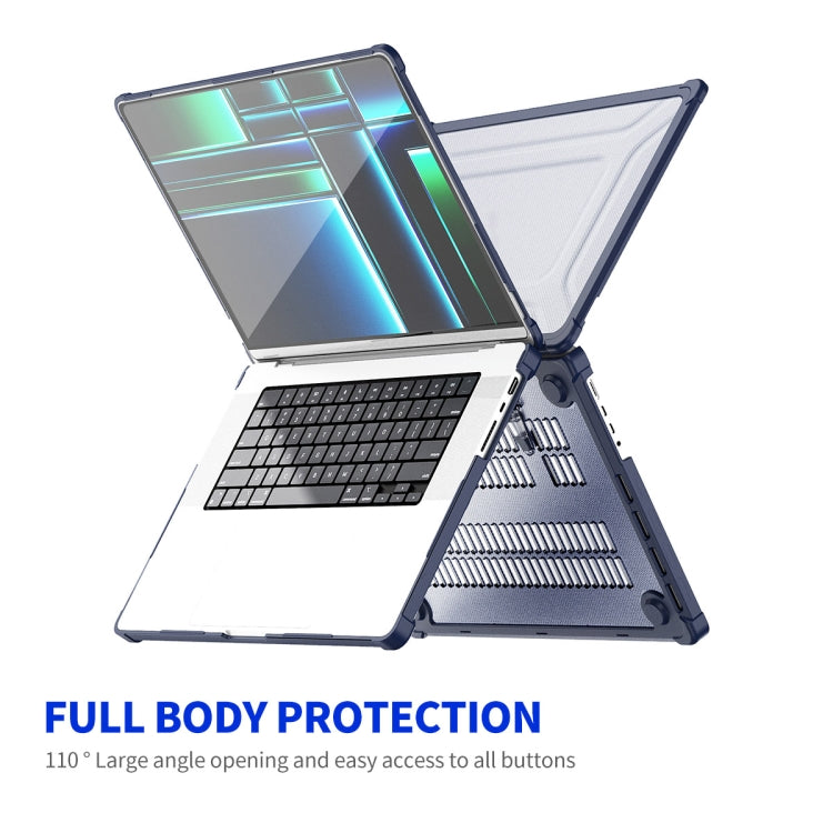 For MacBook Pro 14.2 A2442/A2779 ENKAY Hat-Prince 3 in 1 Protective Bracket Case Cover Hard Shell with TPU Keyboard Film / PET Screen Protector, Version:EU(Purple) - MacBook Pro Cases by ENKAY | Online Shopping South Africa | PMC Jewellery | Buy Now Pay Later Mobicred