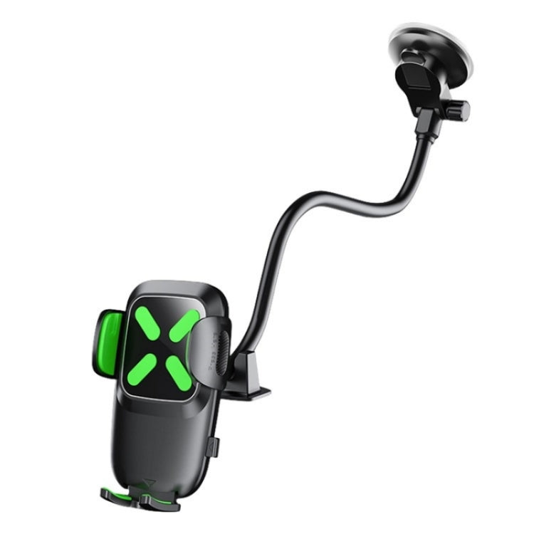 X034 Universal Truck Bus Dashboard Flexible Adjustable Windshield Suction Cup Car Phone Holder(Green) - Car Holders by PMC Jewellery | Online Shopping South Africa | PMC Jewellery | Buy Now Pay Later Mobicred