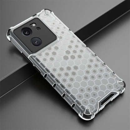 For Xiaomi 13T Pro Shockproof Honeycomb Phone Case(White) - Xiaomi Cases by PMC Jewellery | Online Shopping South Africa | PMC Jewellery | Buy Now Pay Later Mobicred