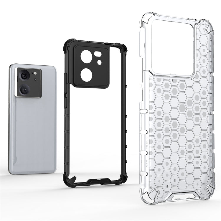 For Xiaomi 13T Pro Shockproof Honeycomb Phone Case(Red) - Xiaomi Cases by PMC TechLife | Online Shopping South Africa | PMC TechLife | Buy Now Pay Later Mobicred