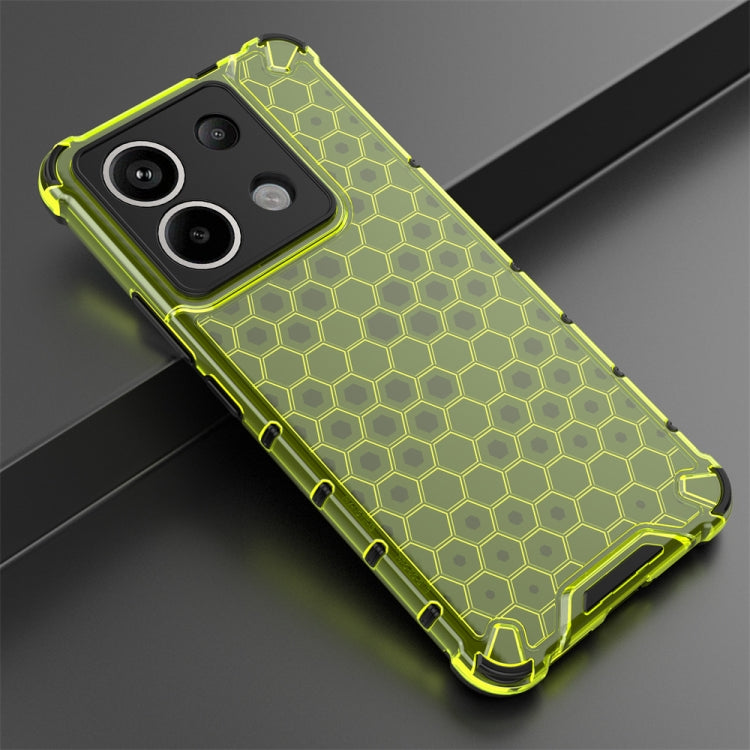 For Redmi Note 13 Pro 5G Shockproof Honeycomb Phone Case(Green) - Note 13 Pro Cases by PMC Jewellery | Online Shopping South Africa | PMC Jewellery