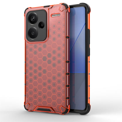 For Redmi Note 13 Pro+ Shockproof Honeycomb Phone Case(Red) - Note 13 Pro+ Cases by PMC Jewellery | Online Shopping South Africa | PMC Jewellery | Buy Now Pay Later Mobicred