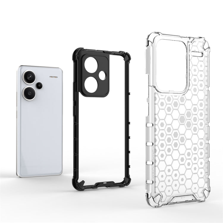 For Redmi Note 13 Pro+ Shockproof Honeycomb Phone Case(Red) - Note 13 Pro+ Cases by PMC Jewellery | Online Shopping South Africa | PMC Jewellery | Buy Now Pay Later Mobicred