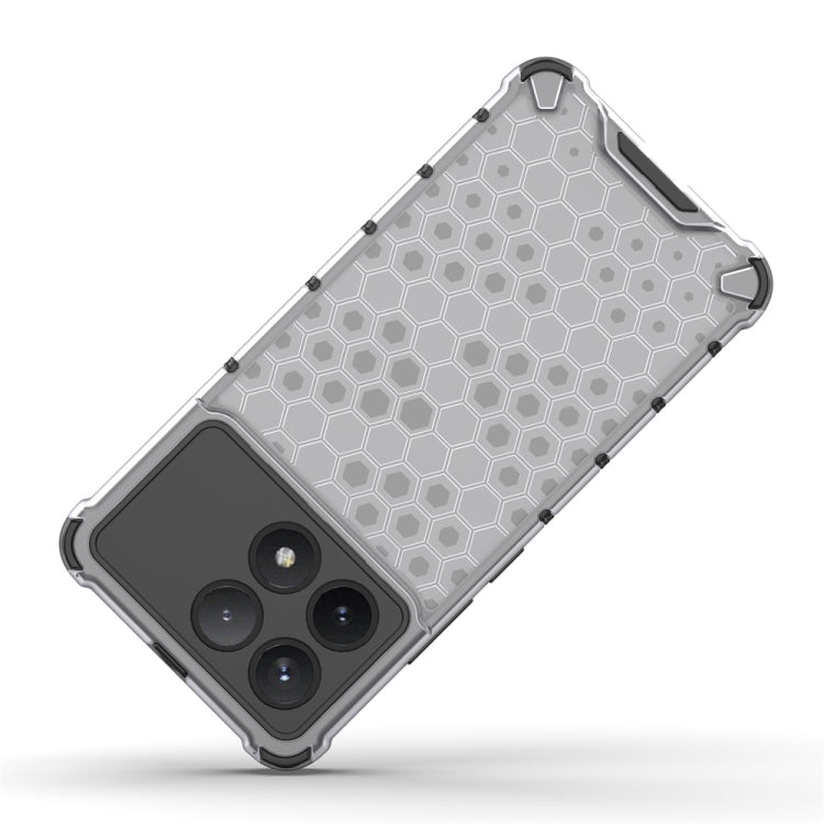 For Redmi K70 Shockproof Honeycomb Phone Case(Red) - Xiaomi Cases by PMC TechLife | Online Shopping South Africa | PMC TechLife